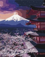 Tablou pe numere Brushme Гора Фудзи 40x50cm (BS43569)