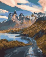 Tablou pe numere Brushme Горный серпантин 40x50cm (BS41084)