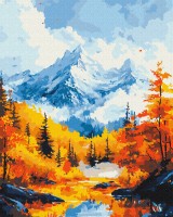 Tablou pe numere Brushme Золотистая осень в горах 40x50cm (BS54176)