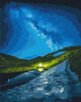 Tablou pe numere Brushme Кемпинг под звездами 40x50cm (BS53751)