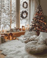 Tablou pe numere Brushme Магия зимнего дня 40x50cm (BS54189)