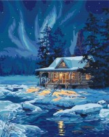 Tablou pe numere Brushme Полярное сияние 40x50cm (BS7415)