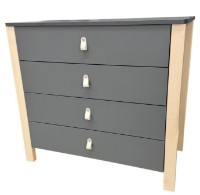 Детский комод Eucalyptus Karol Plus Graphite/Natural (DSK-KP04)