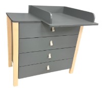 Детский комод Eucalyptus Karol Plus Graphite/Natural (DSK-KP04) фото №4 — интернет-магазин Desire.md