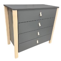 Детский комод Eucalyptus Karol Plus Graphite/Natural (DSK-KP04) фото №10 — интернет-магазин Desire.md