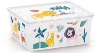 Container pentru jucării Kis C-box M Wild Animals 18L (54524)
