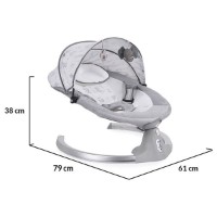 Leagăn pentru bebeluși Moni Ari Grey imaginea #5 — magazin online Desire.md