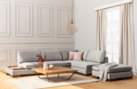 Canapea de colț Trendy Lalea Light Grey R 313x193x80cm GTR003555