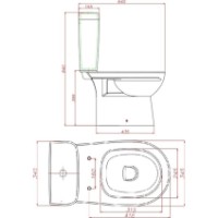 Vas WC Keramin Alibano R MS Incoer B1 White 1с 2c imaginea #2 — magazin online Desire.md