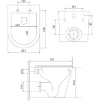 Vas WC Ray 1255 Set imaginea #2 — magazin online Desire.md