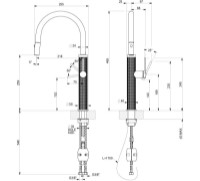 Baterie bucătărie Gessi 316 Kitchen 60016-726 imaginea #2 — magazin online Desire.md