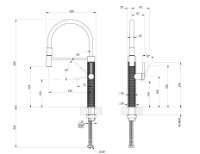 Baterie bucătărie Gessi 316 Kitchen Cesello 60014-727 imaginea #2 — magazin online Desire.md