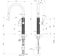 Baterie bucătărie Gessi 316 Kitchen Cesello 60026-727 imaginea #2 — magazin online Desire.md