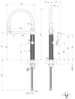 Baterie bucătărie Gessi 316 Kitchen Cesello 60214-299 imaginea #2 — magazin online Desire.md