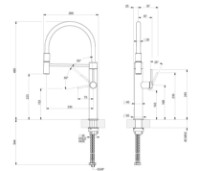 Baterie bucătărie Gessi 316 Kitchen Flessa 60010-727 imaginea #2 — magazin online Desire.md