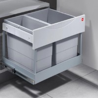 Coș de gunoi Hailo Space Saving Tandem S Plus 18/12 (3644821)