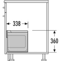 Coș de gunoi Hailo Space Saving Tandem S Plus 18/12 (3644821) imaginea #2 — magazin online Desire.md