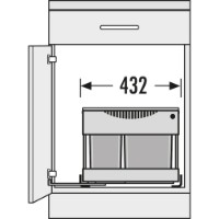 Coș de gunoi Hailo Space Saving Tandem S Plus 18/12 (3644821) imaginea #3 — magazin online Desire.md