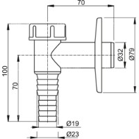 Sifon pentru mașina de spălat Alcaplast APS2 32 (90545) imaginea #2 — magazin online Desire.md