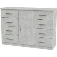 Комод Компанит 8+1 1202 Ателье Светлый