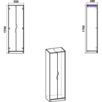 Dulap Компанит Диана Ателье Светлый imaginea #2 — magazin online Desire.md
