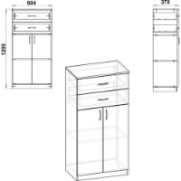 Тумба Компанит КШ-14 Нимфея Альба фото №2 — интернет-магазин Desire.md