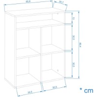 Etajeră Компанит КШ-29 New Ателье Светлый imaginea #2 — magazin online Desire.md