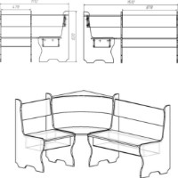 Colț de bucătărie Компанит Мальта Ателье Светлый/Балатон imaginea #2 — magazin online Desire.md
