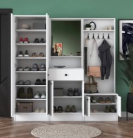 Прихожая Trendy M2 1558 White 182.8x179.4x35.5cm GTR001426 фото №2 — интернет-магазин Desire.md