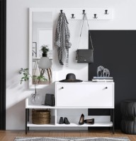 Прихожая Trendy Lopp White/Black 120x70x35cm GTR005979