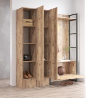 Прихожая Trendy ML18-A Pine Atlantic/Black 180x90x34cm GTR001404 фото №2 — интернет-магазин Desire.md