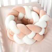 Protectie laterala pentru patut PernaMea Pudra 120x20cm (PM.101756/9) imaginea #3 — magazin online Desire.md