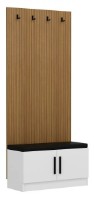 Прихожая Trendy Noe 8287 White/Wood 90x210x35cm GTR004025 фото №3 — интернет-магазин Desire.md