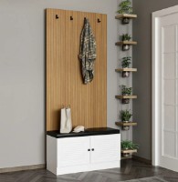 Прихожая Trendy Noe 8451 White/Wood 90x210x35cm GTR004033 фото №3 — интернет-магазин Desire.md