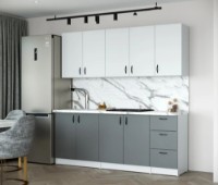 Кухонный гарнитур ML-Mobila Rio 2m Antracit/White