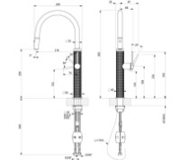 Baterie bucătărie Gessi 316 Kitchen Meccanica 60024-239 imaginea #2 — magazin online Desire.md