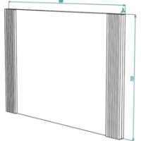 Oglindă ML-Mobila Вельвет №10 Дуб Золотой/Лагуна Софт imaginea #2 — magazin online Desire.md