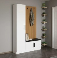 Antreu Trendy Noe 8288 White/Wood 135x210x35cm GTR003989 imaginea #2 — magazin online Desire.md
