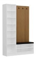 Прихожая Trendy Noe 8306 White/Wood 135x210x35cm GTR003992 фото №3 — интернет-магазин Desire.md