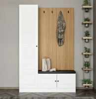Прихожая Trendy Noe 8452 White/Wood 135x210x35cm GTR003997