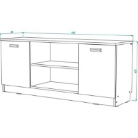 Comodă TV ML-Mobila Вуди №1 1400 Шварцвальд/Шиншила imaginea #3 — magazin online Desire.md
