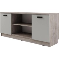 Тумба под ТВ ML-Mobila Вуди №1 1400 Шварцвальд/Шиншила