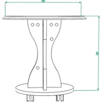 Журнальный столик ML-Mobila МЛ-7 Anthracite фото №2 — интернет-магазин Desire.md