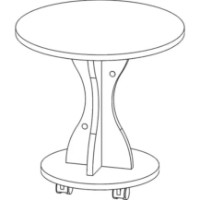 Журнальный столик ML-Mobila МЛ-7 Anthracite фото №3 — интернет-магазин Desire.md