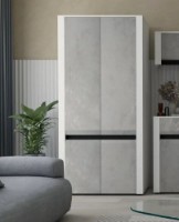 Шкаф Yasen Бодена 4Д Nymphea Alba/Light Oxide/Black фото №4 — интернет-магазин Desire.md