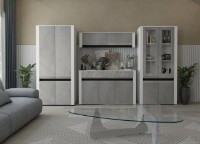 Шкаф Yasen Бодена 4Д Nymphea Alba/Light Oxide/Black фото №3 — интернет-магазин Desire.md