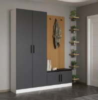Antreu Trendy Noe 8295 Anthracite/Wood 180x210x35cm GTR003999 imaginea #1 — magazin online Desire.md