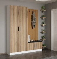 Antreu Trendy Noe 8301 Walnut/Wood 180x210x35cm GTR004000 imaginea #1 — magazin online Desire.md