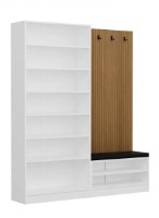 Прихожая Trendy Noe 8325 White/Wood 180x210x35cm GTR004004 фото №2 — интернет-магазин Desire.md