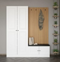 Antreu Trendy Noe 8319 White/Wood 180x210x35cm GTR004003 imaginea #4 — magazin online Desire.md